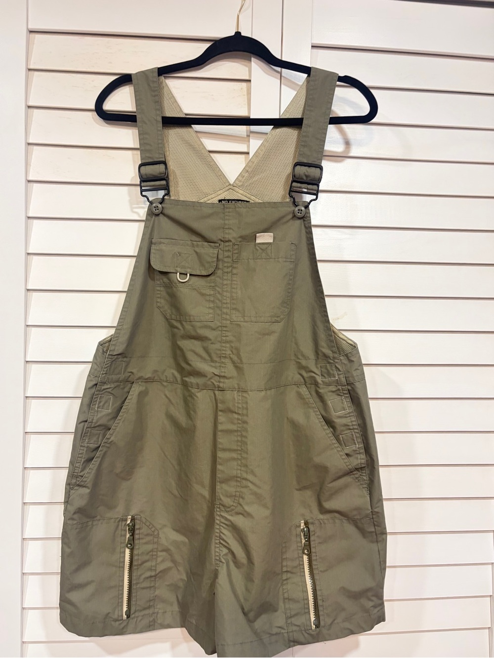 Vintage No Excuses khaki green overalls + A GIFT 🎁